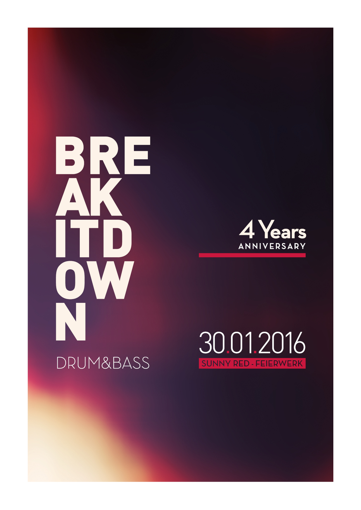 Poster: 30.01.16 BREAK IT DOWN 4 YEARS ANNIVERSARY WITH MYSTIC STATE