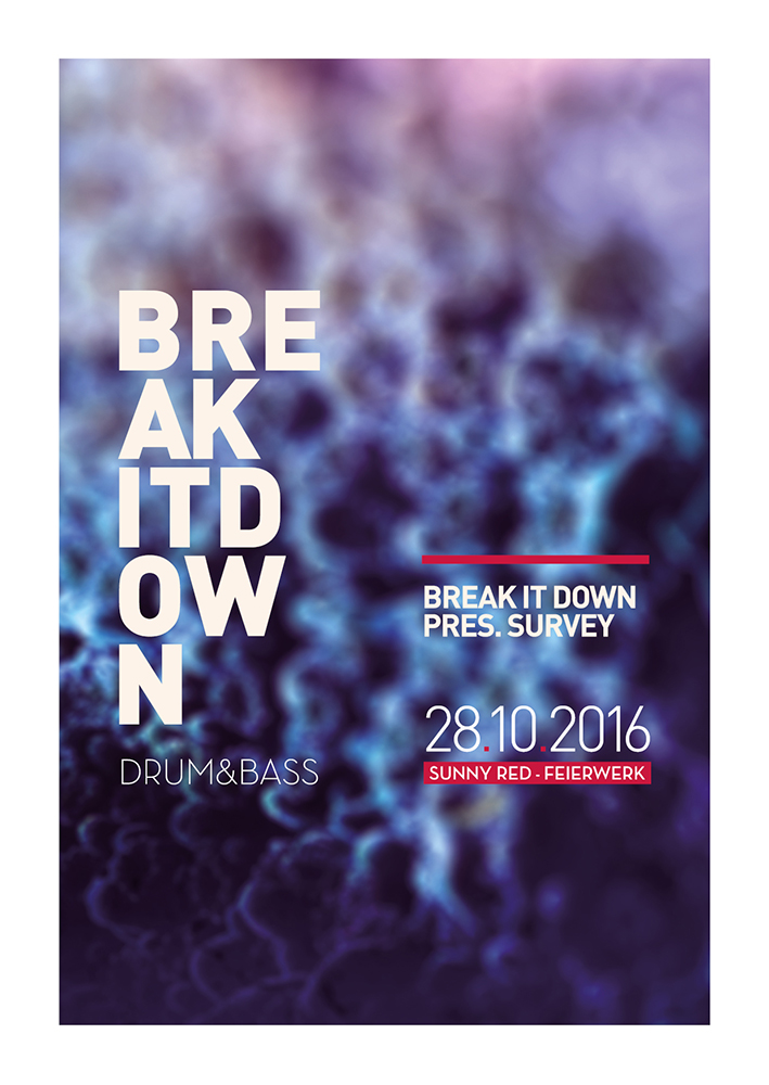 Poster: 28.10.16 BREAK IT DOWN pres. SURVEY [INVISIBLE | DSCI4]